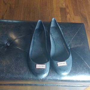 Hunter Black Rain Flats